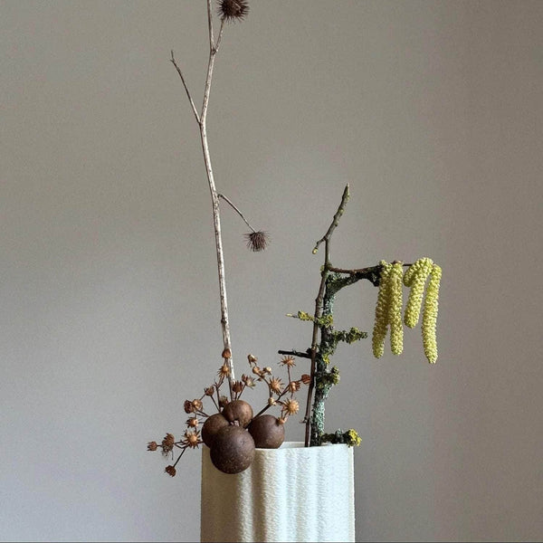 Ruut | Tall Vase | Sandstone