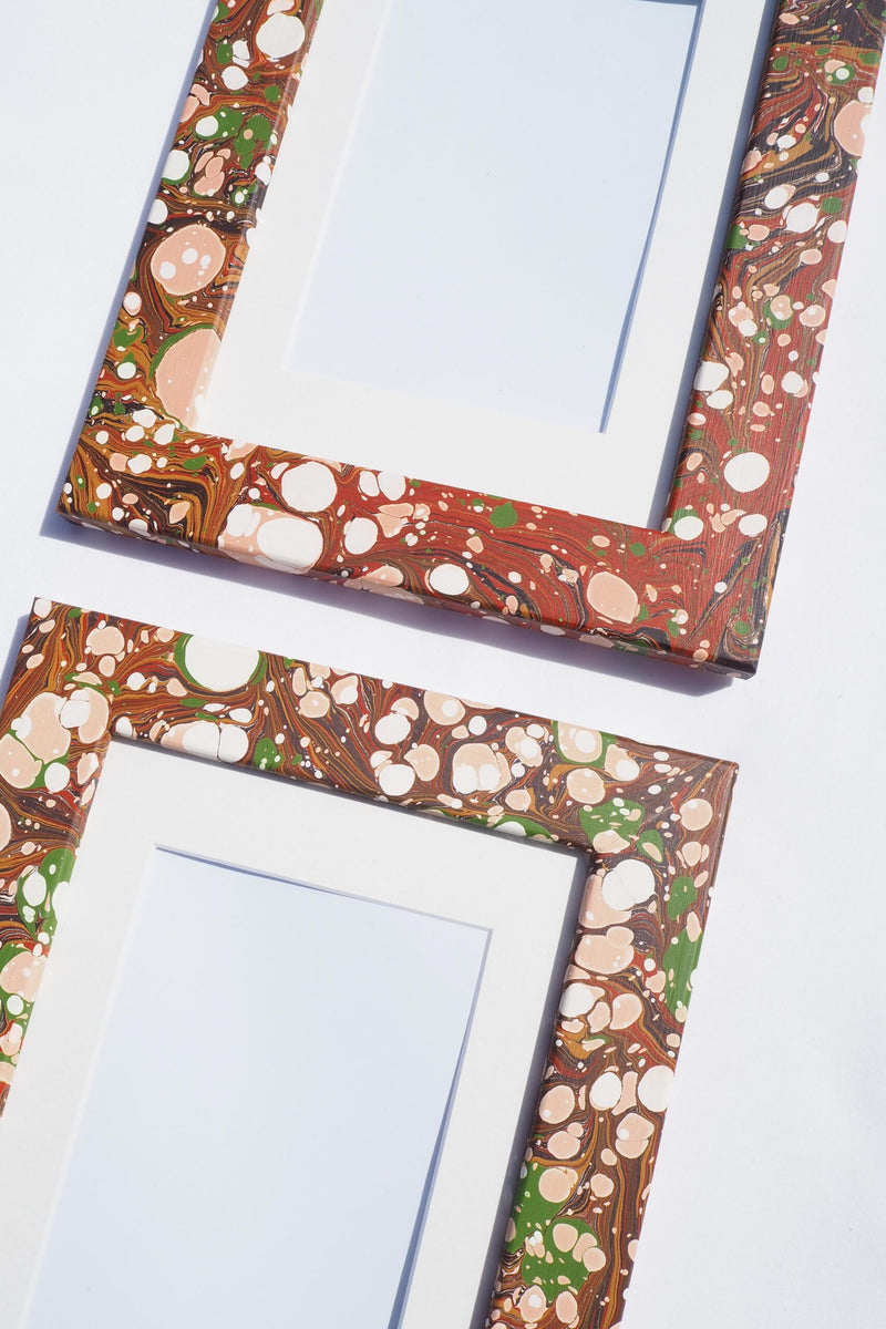Hand Marbled Igneus A5 Frame
