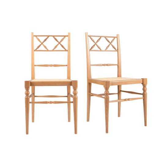 Pair of Chiara Dining Chairs, Natural