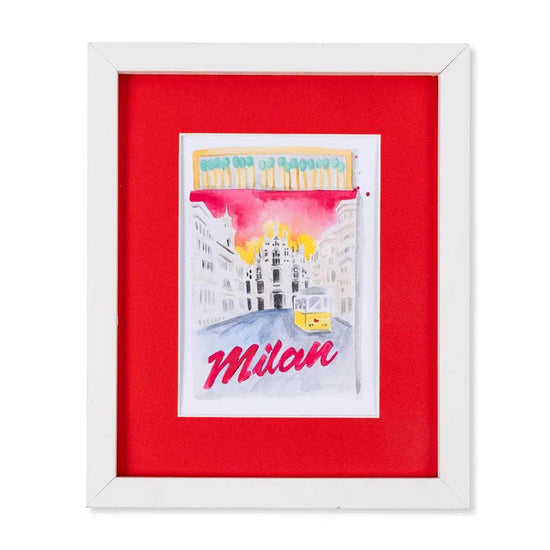 Milan Matchbook Print