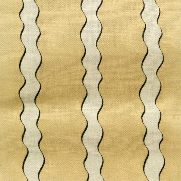 Scroll Stripe - Butter (Fabric)