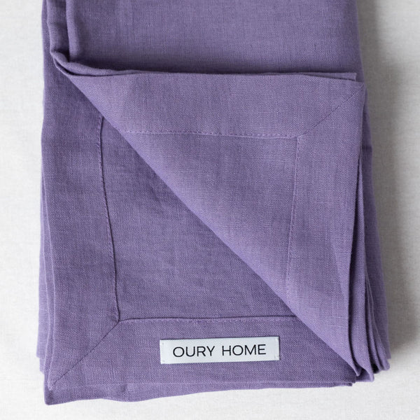 Violet Linen Tablecloth