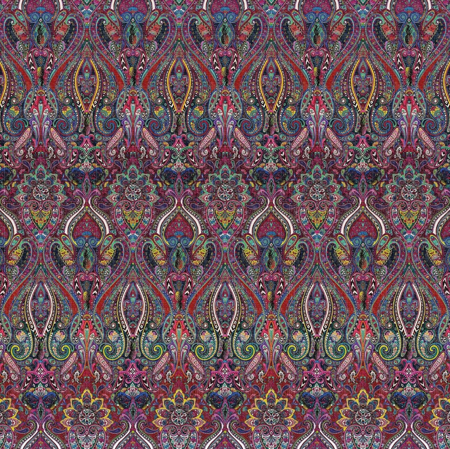 Matthew Williamson Cotton Tablecloth Peacock Feather - Style 01