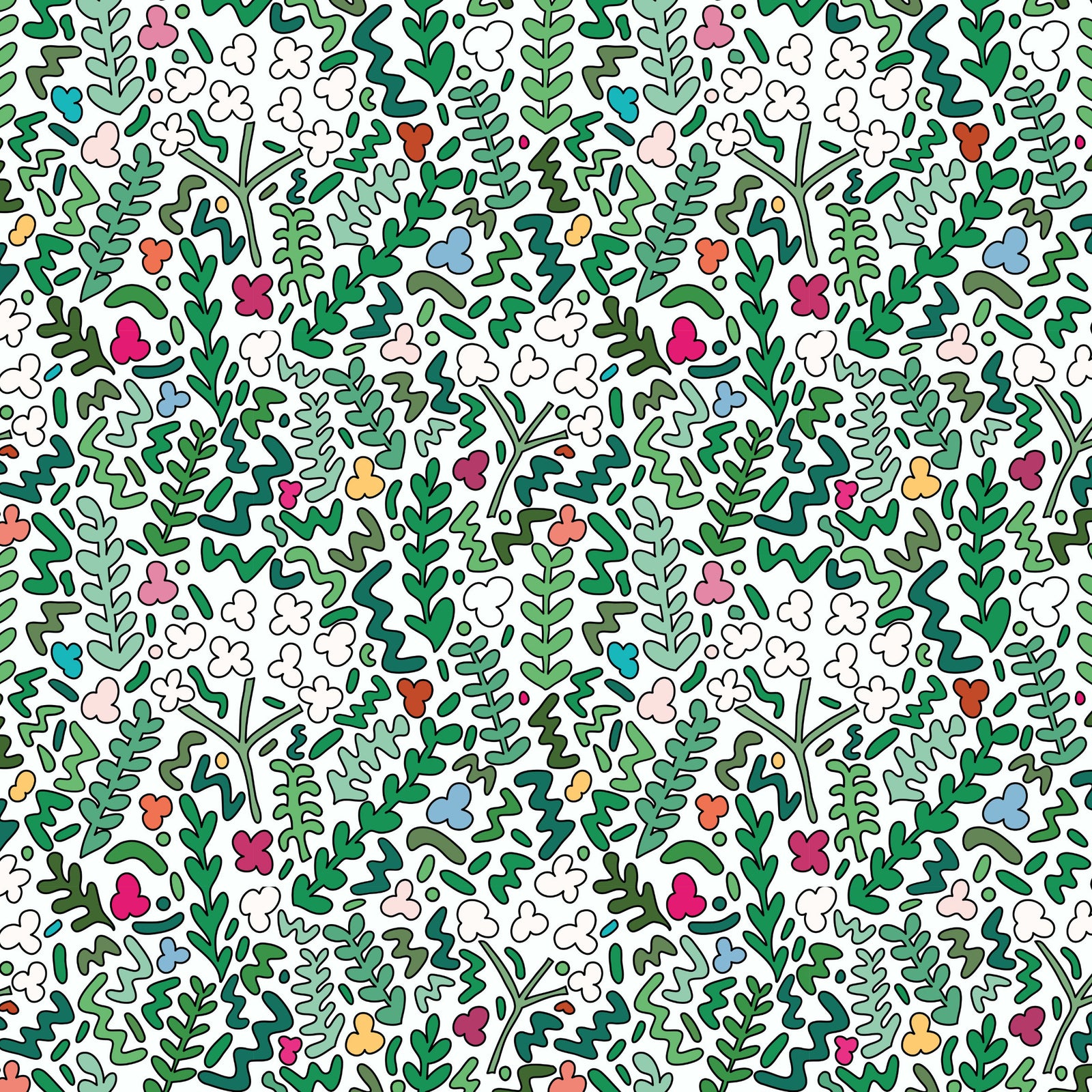 Fields of Joy Wallpaper - White