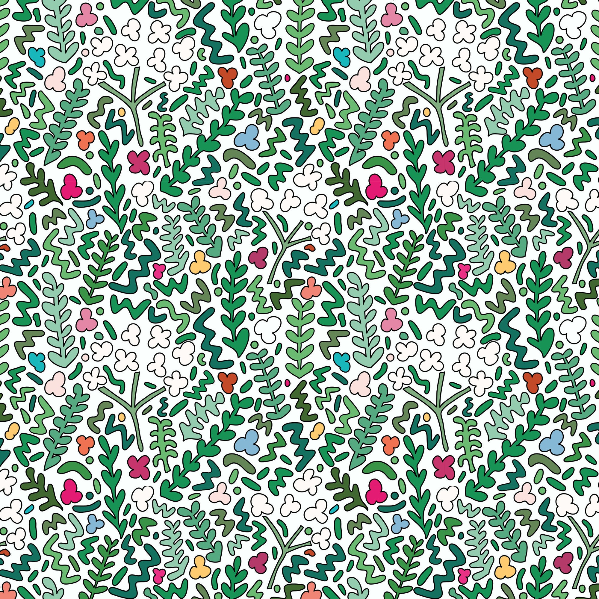 Fields of Joy Wallpaper - White
