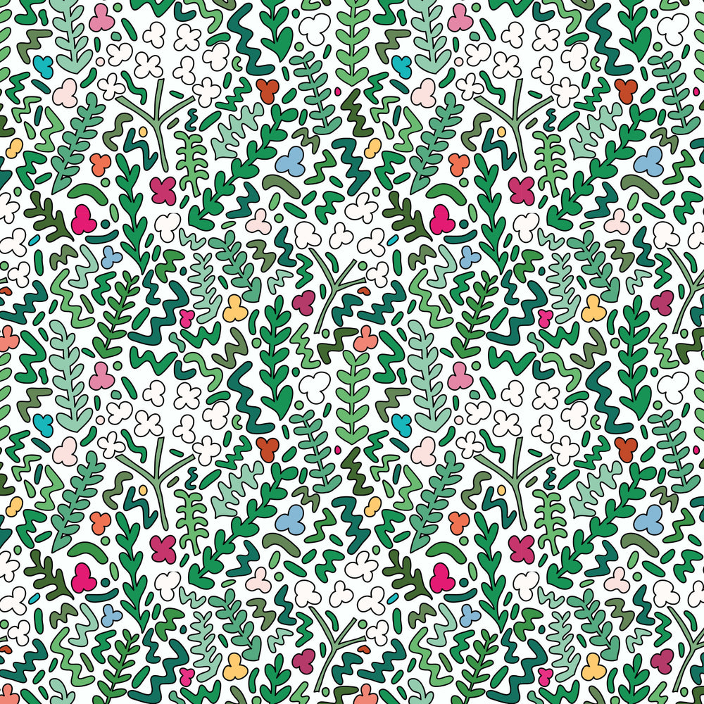 Fields of Joy Wallpaper - White