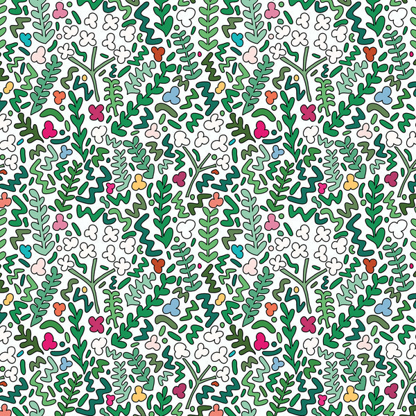 Fields of Joy Wallpaper - White