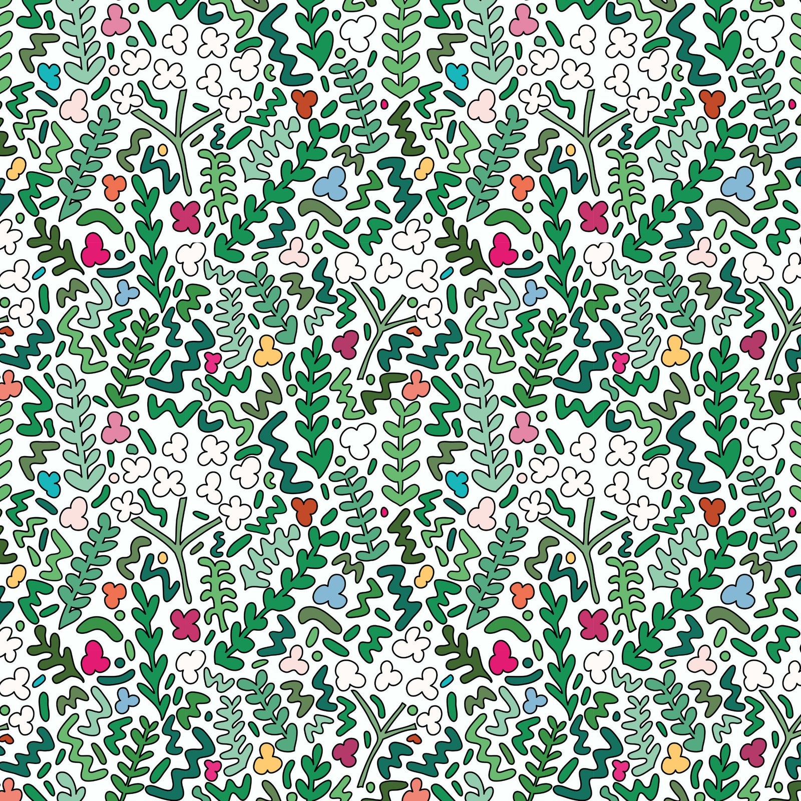 Fields of Joy Wallpaper - White