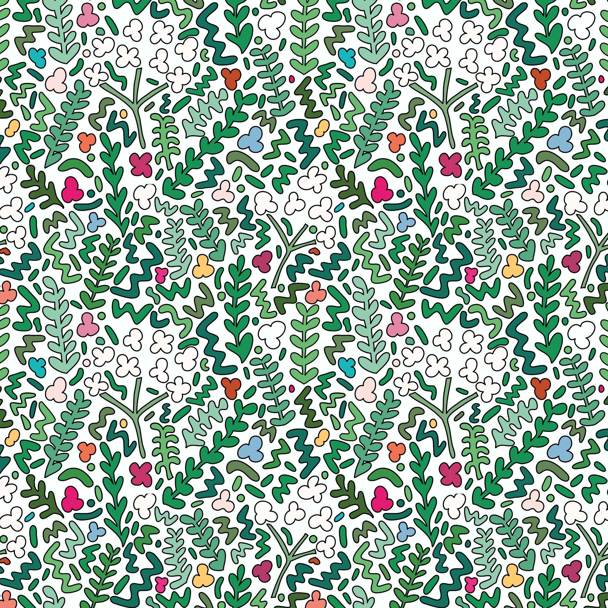 Fields of Joy Wallpaper - White