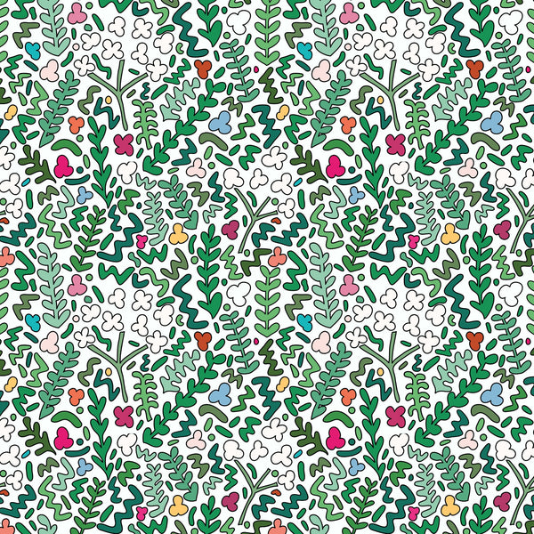 Fields of Joy Wallpaper - White