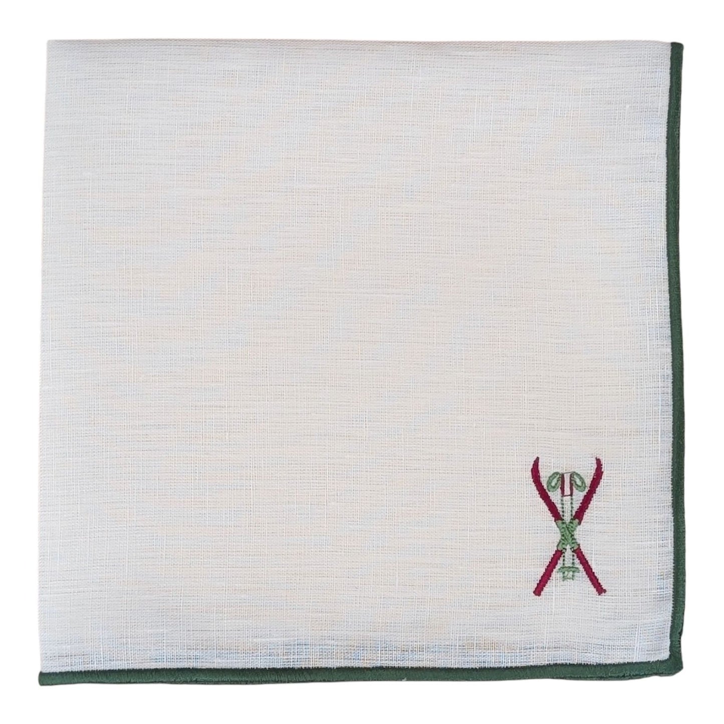 SKI - Skiiing Embroidery Table Napkin (set of 6)