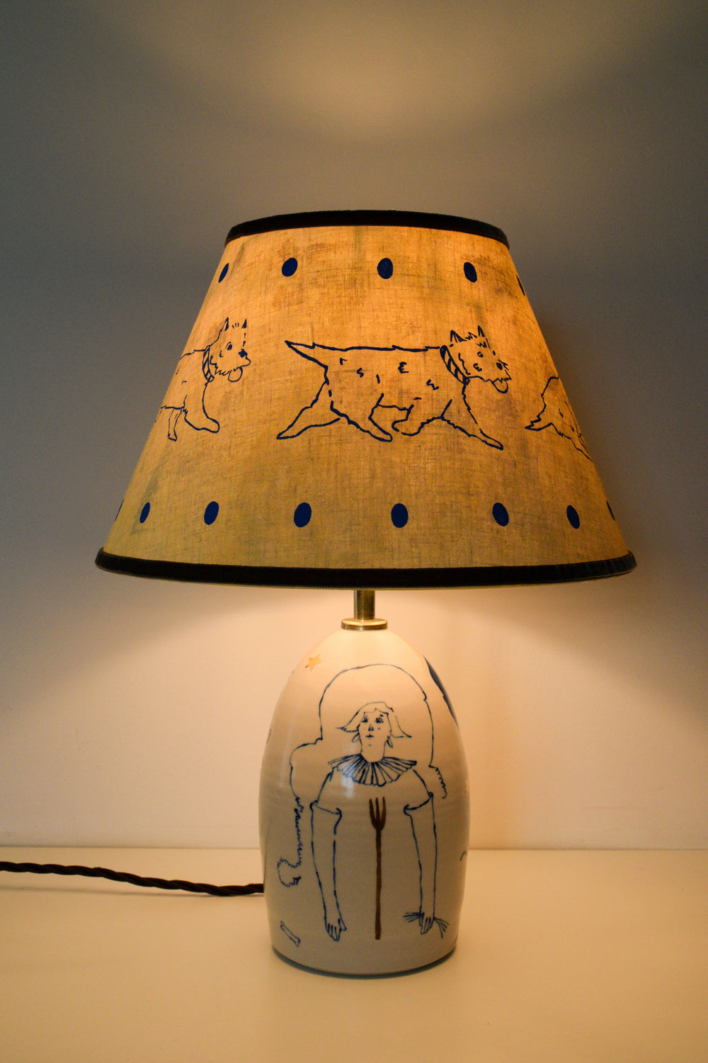 'Trot' Linen Lampshade