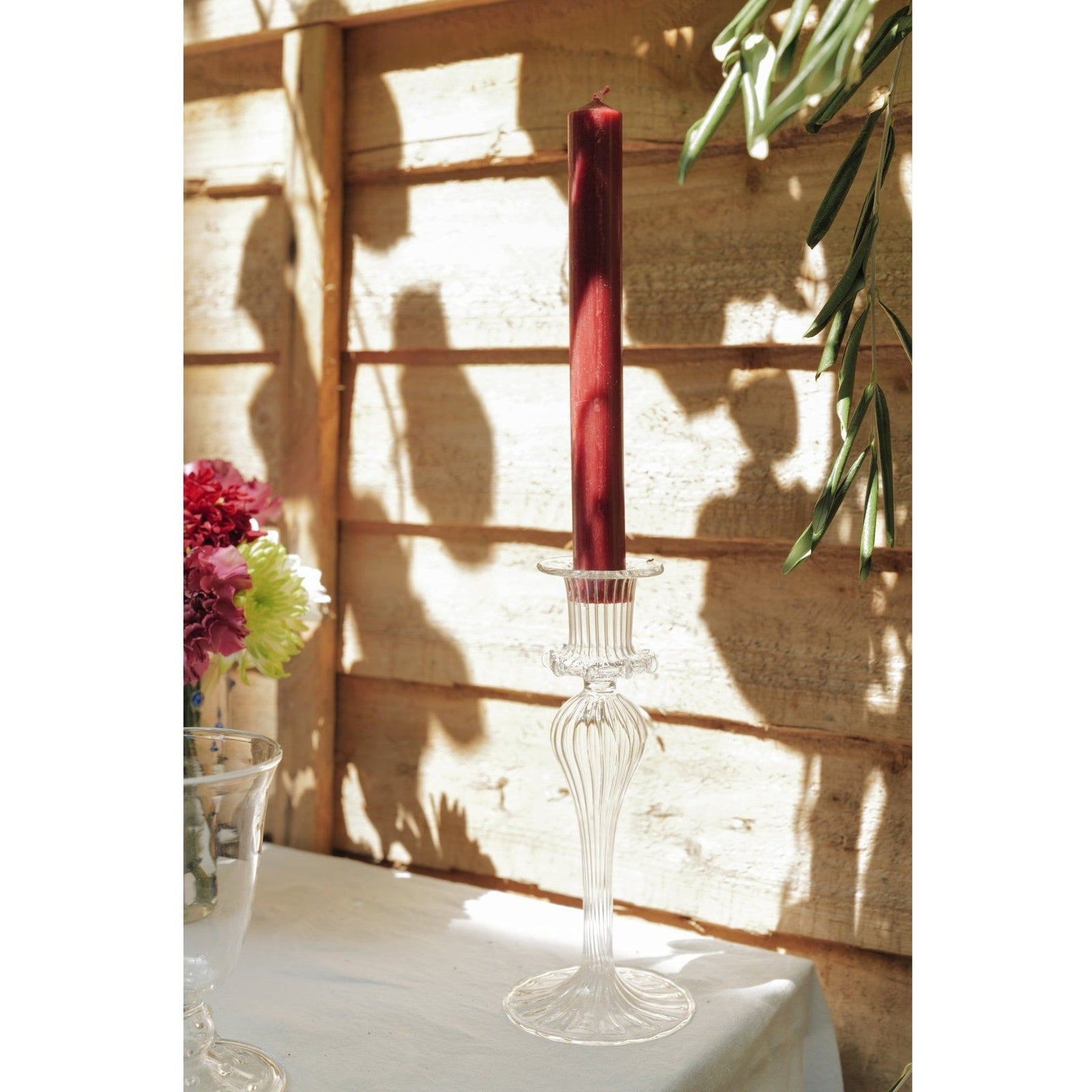 Esna Glass Candlestick