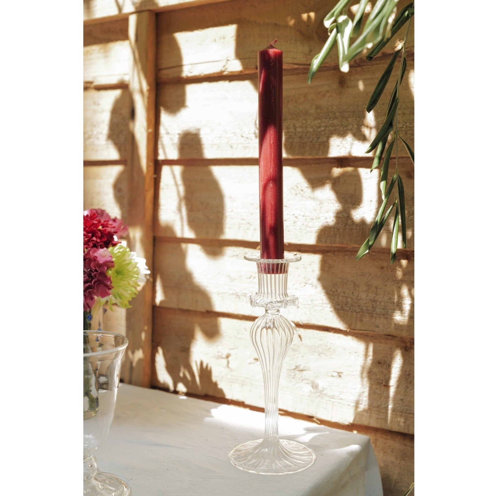 Esna Glass Candlestick