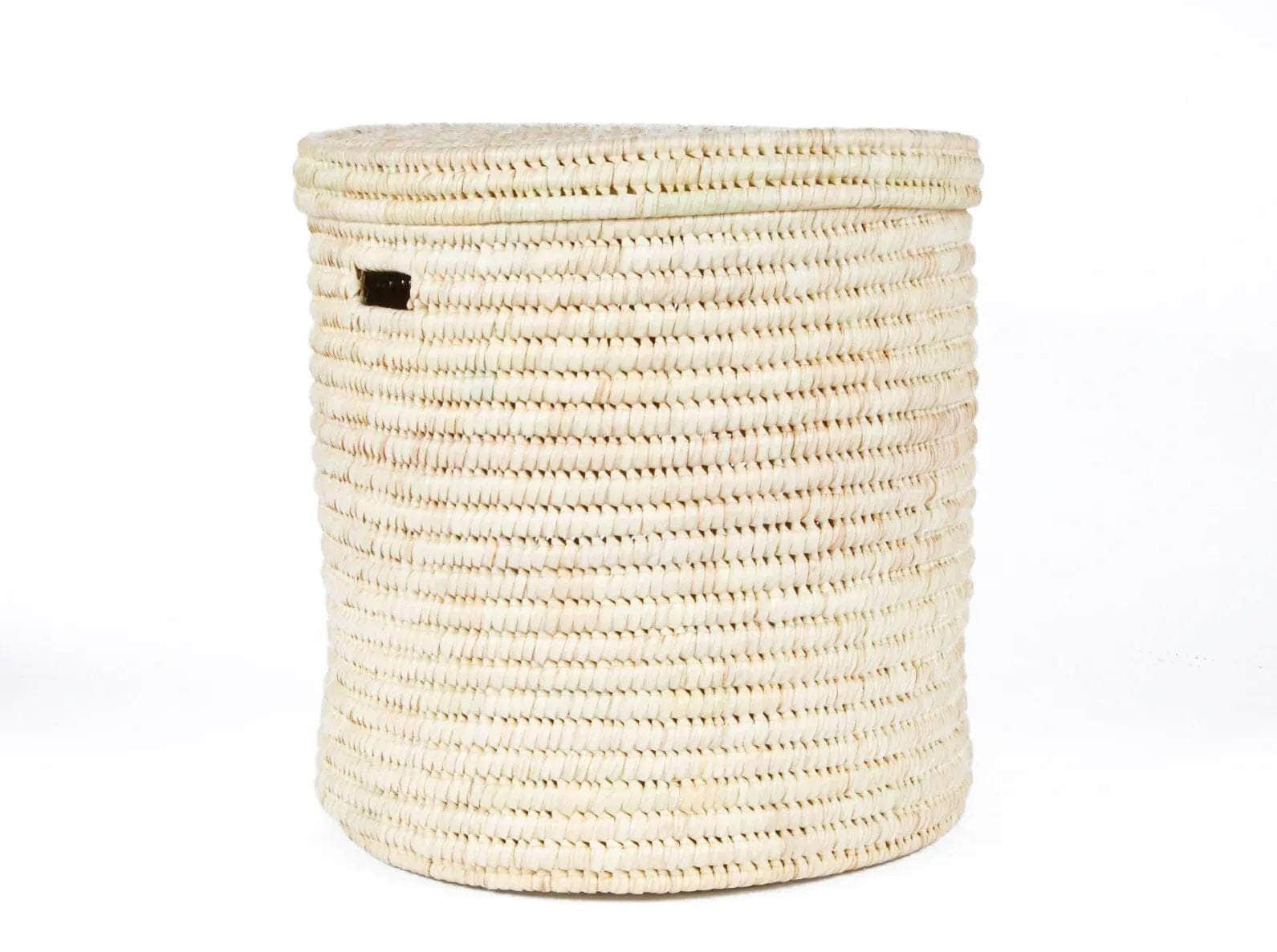 PALE: Natural Lidded Laundry Basket