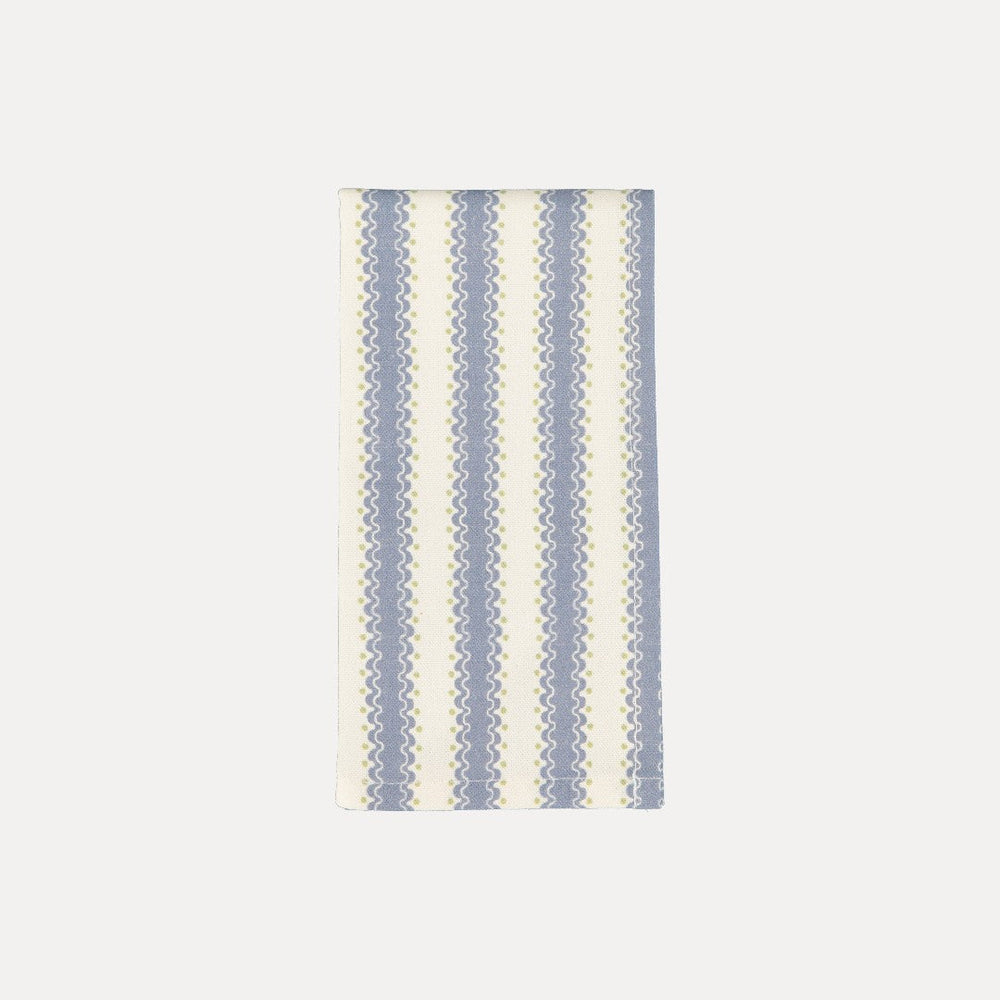 Atlantic Dark Blue Printed Napkin in 100% Cotton