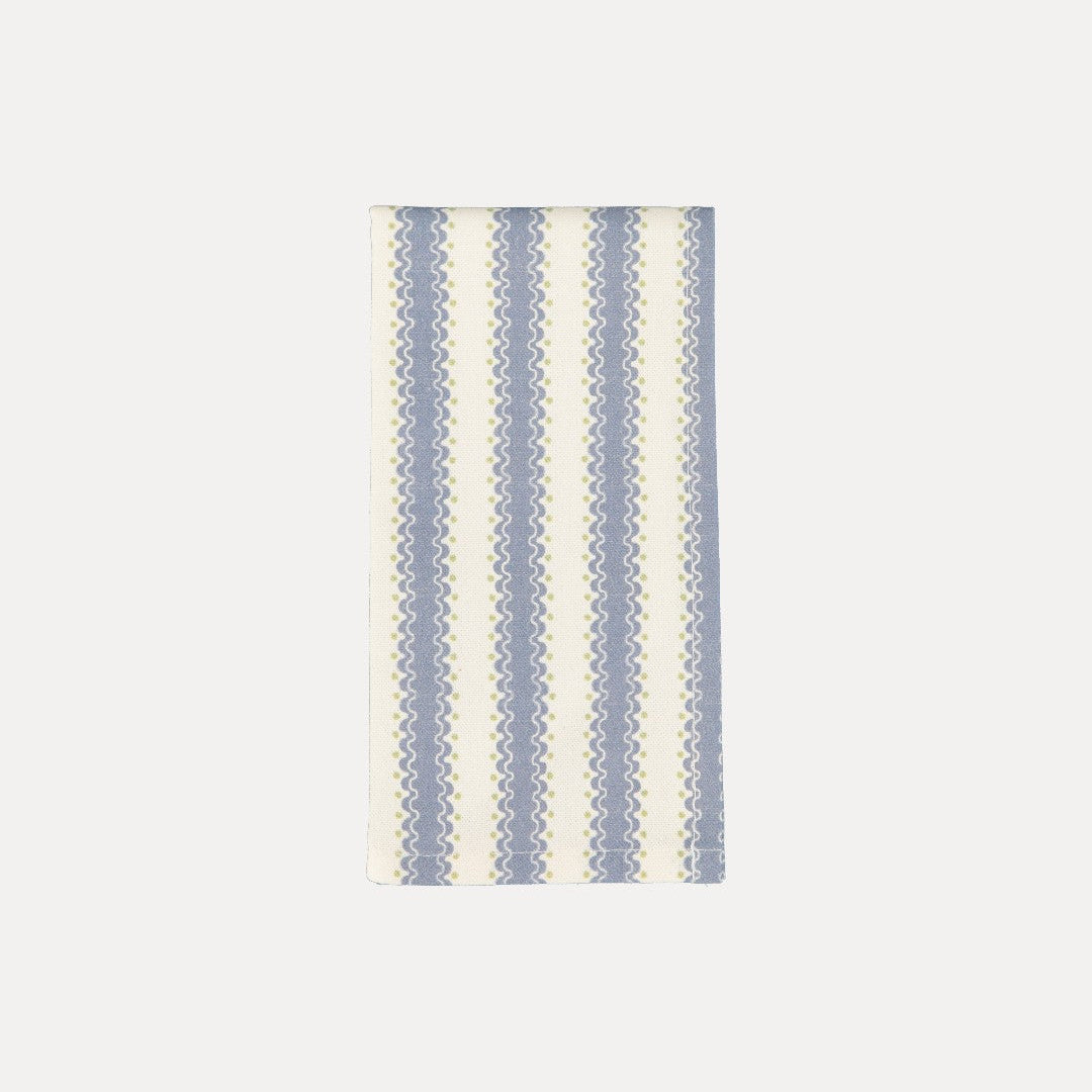 Atlantic Dark Blue Printed Napkin in 100% Cotton