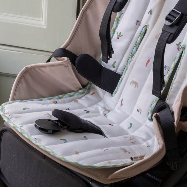 Pram Liner - Little Farm / Greenhouse Gingham