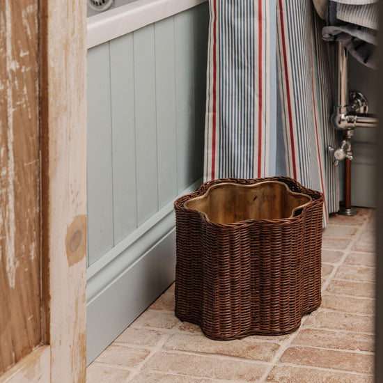 Poppy Rattan Waste Paper Bin (Small)