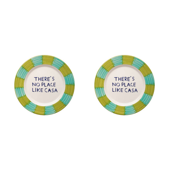 Pipa Acqua/Green Dessert Plate Set-Of-Two