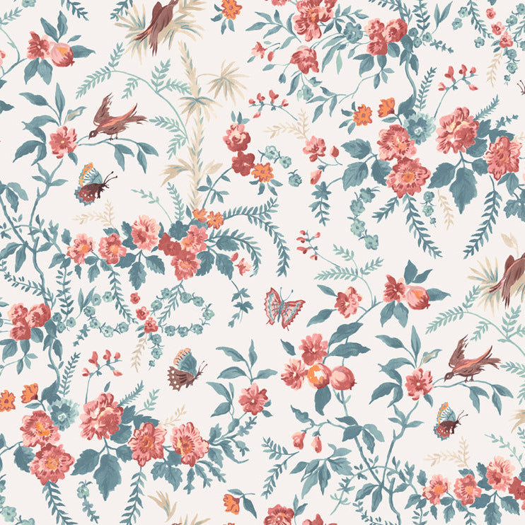 Wallpaper - Papillon Teal