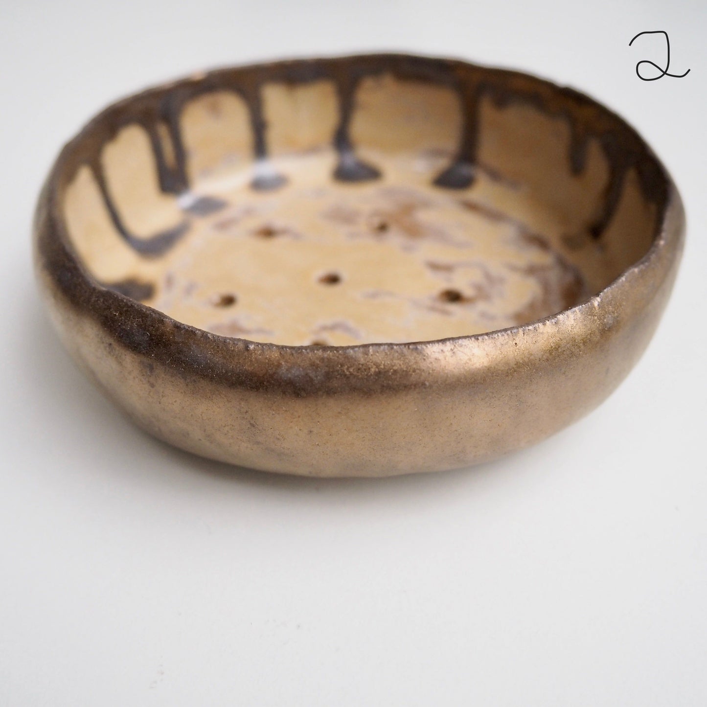 Handmade Large Assorted  Ceramic Soap Dishes with Different Glazes