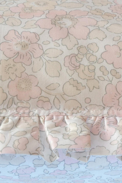 Frill Edge Pillowcase made with Liberty Fabric BETSY LACE