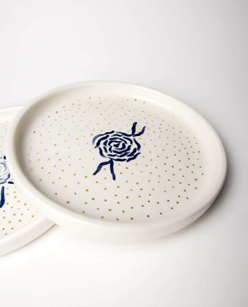 Royal Blue Dessert Plate