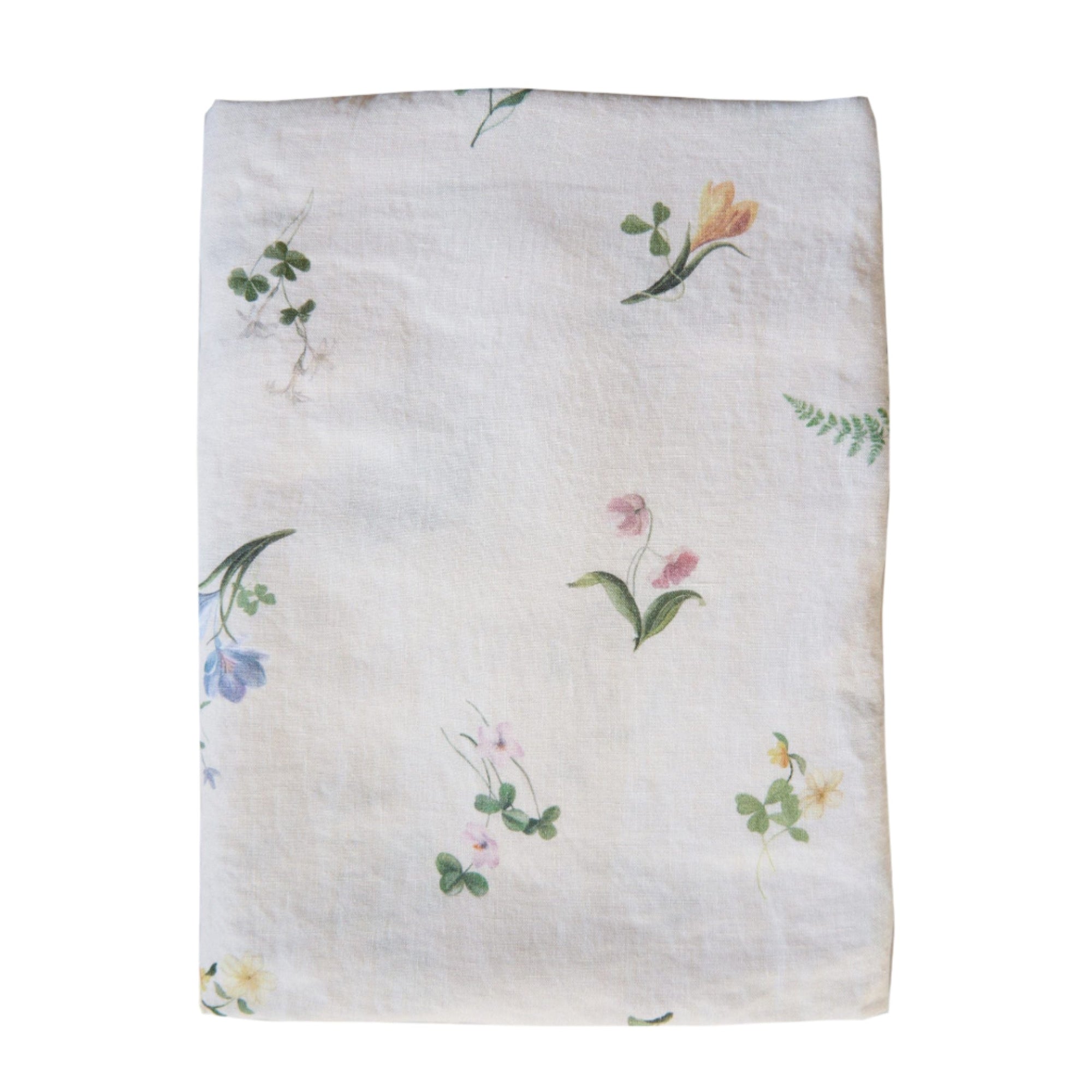 Signs of Spring Linen Tablecloth