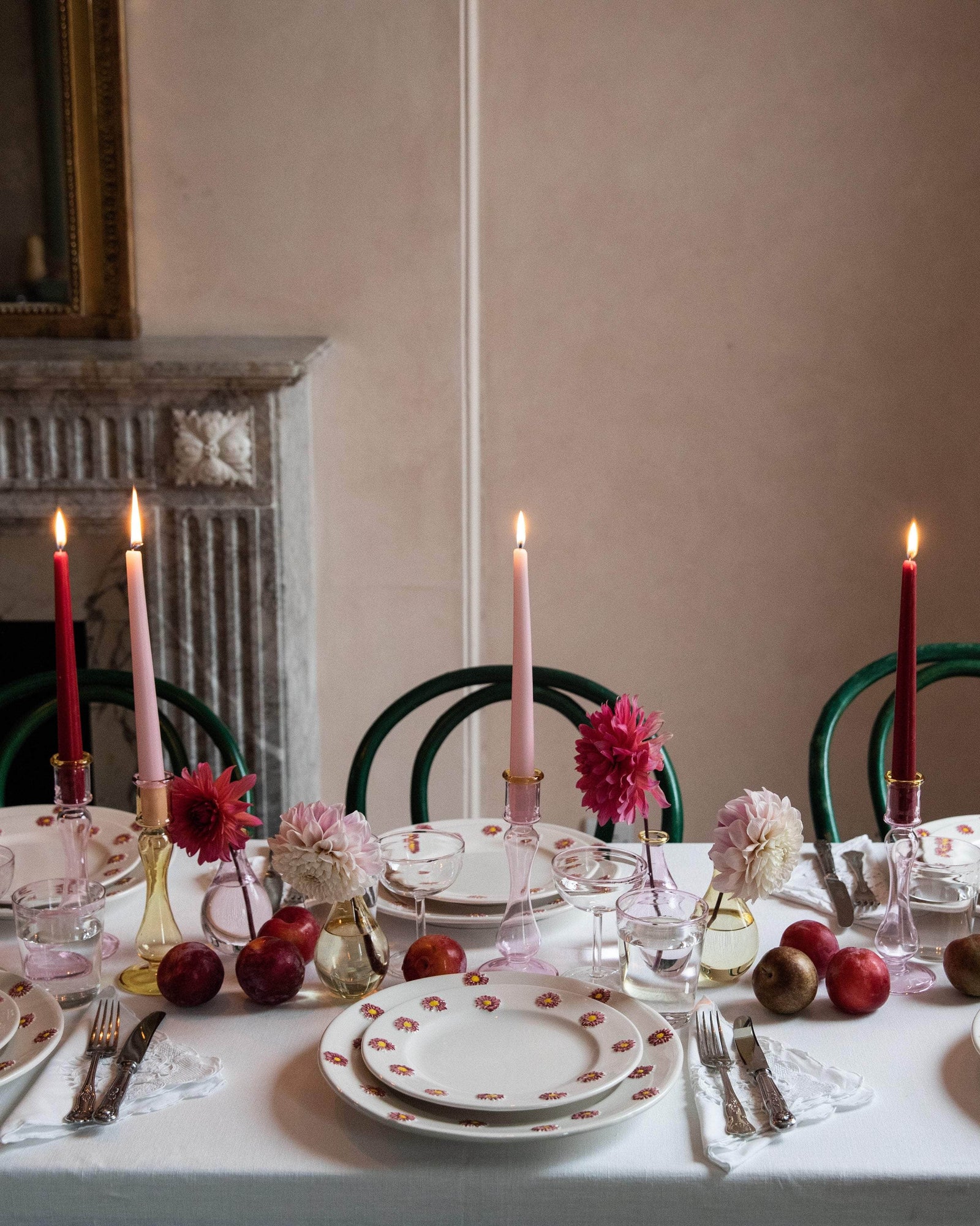 Rose Pink Coupes, Set Of 4