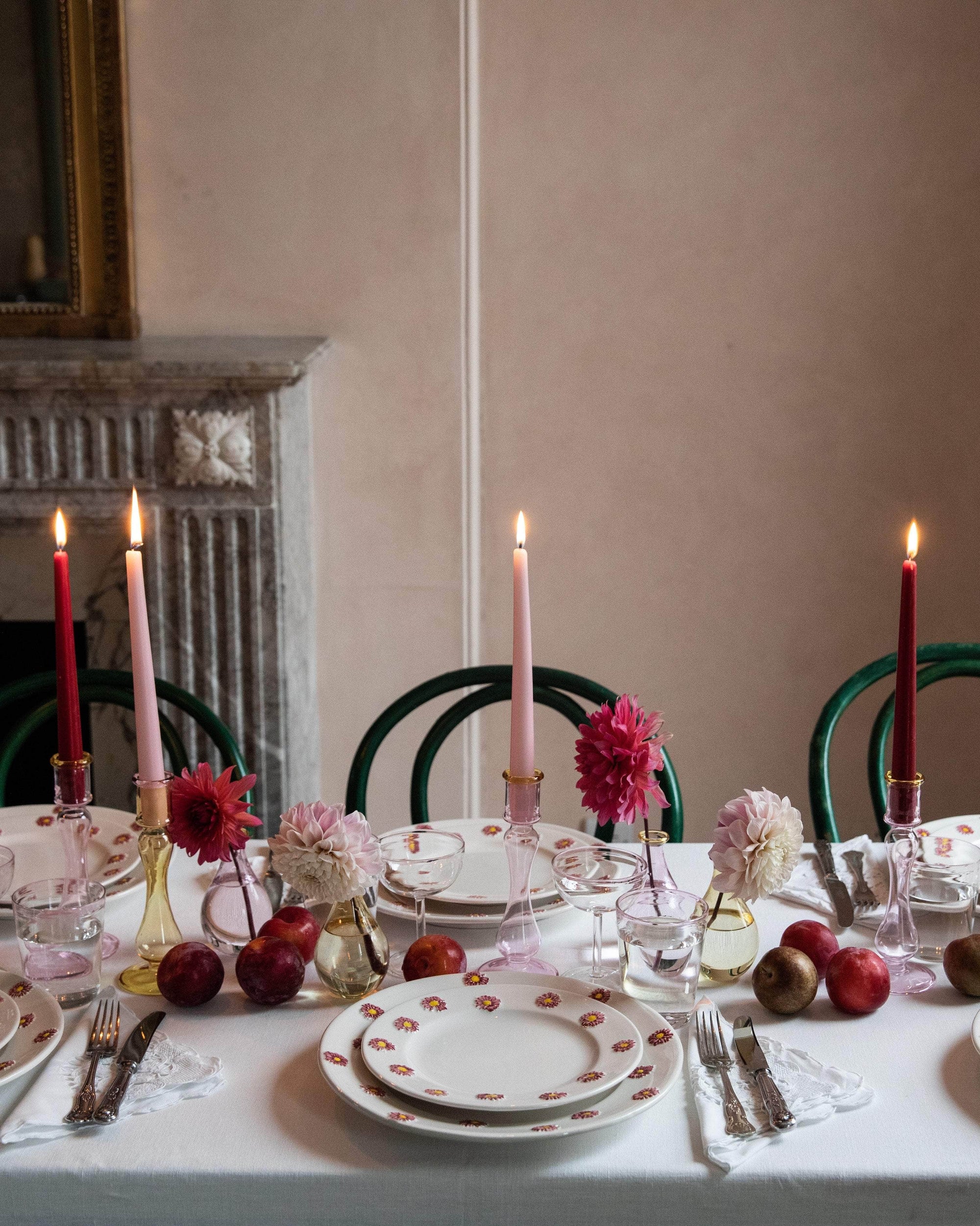 Rose Pink Coupes, Set Of 4