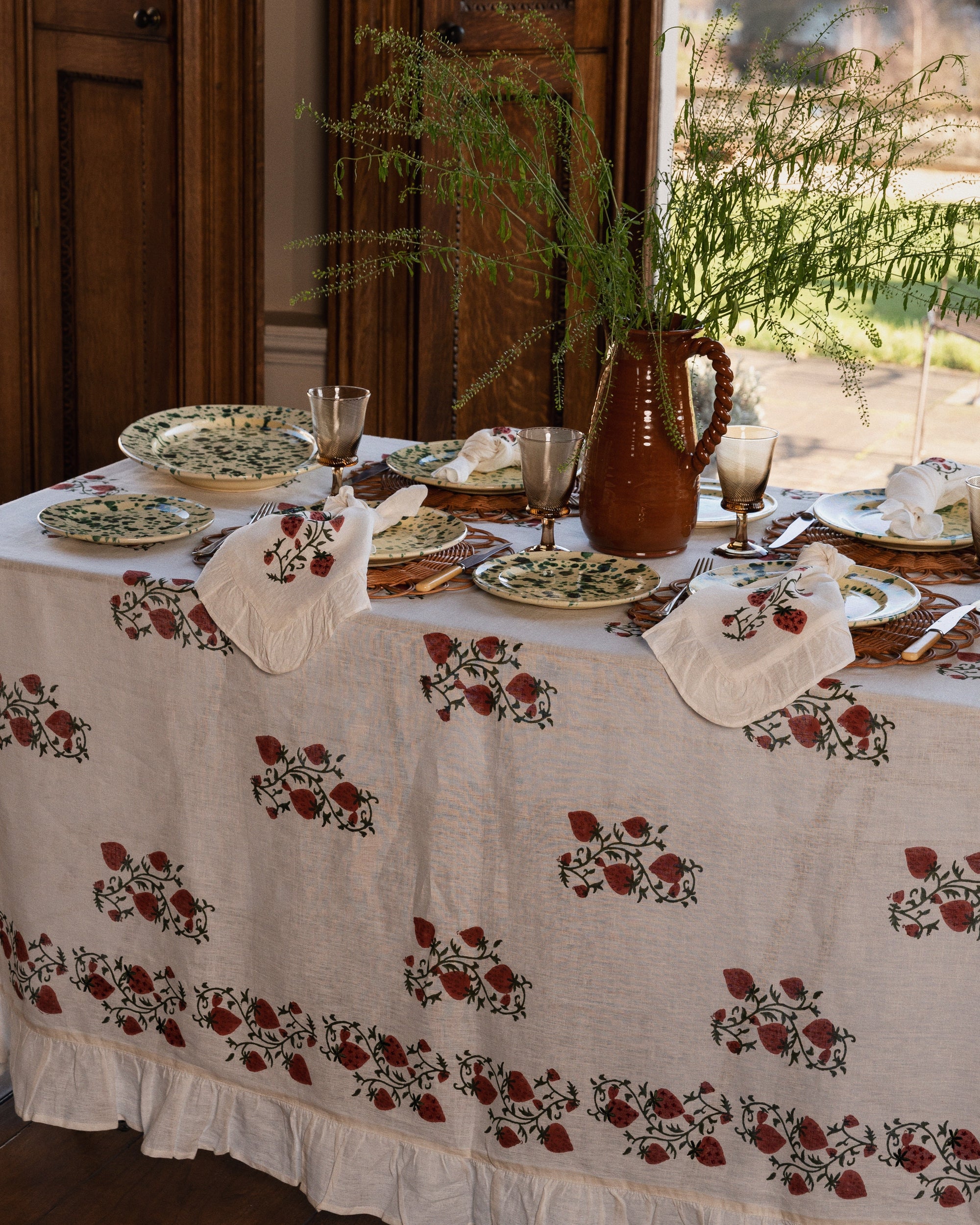 Fraises Des Bois Tablecloth