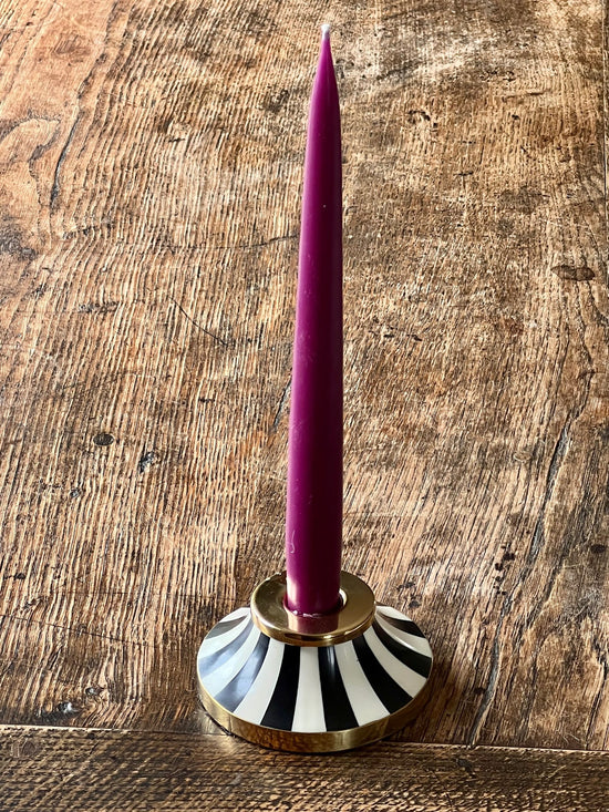 Circus Candleholder | Black | Striped