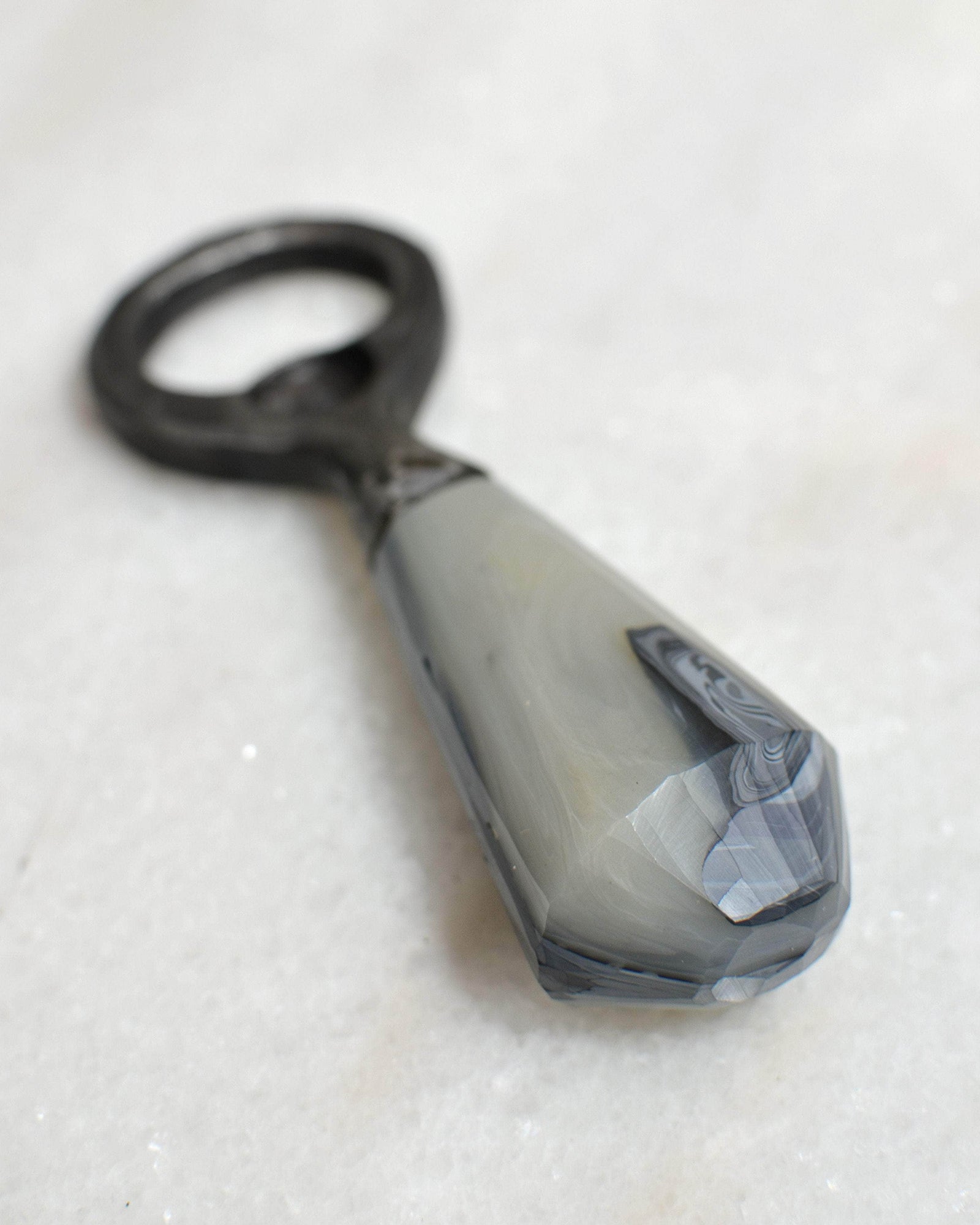 Recycled Plastic & Forged Steel Bottle Opener Stone