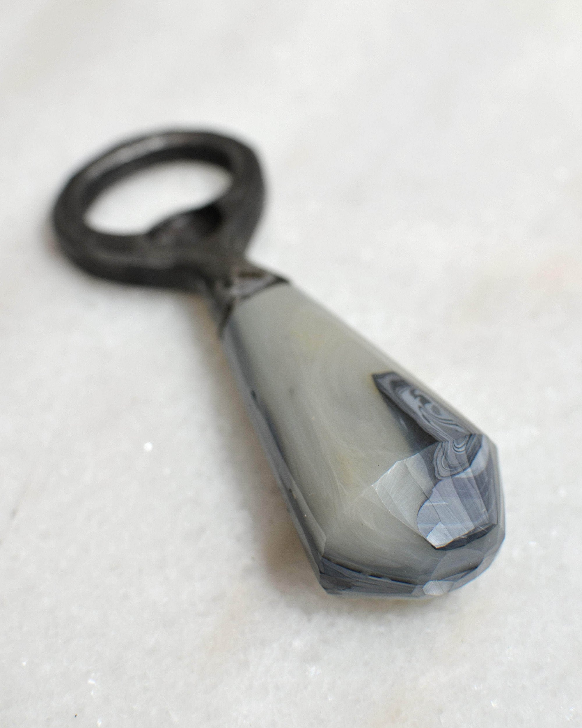 Recycled Plastic & Forged Steel Bottle Opener Stone