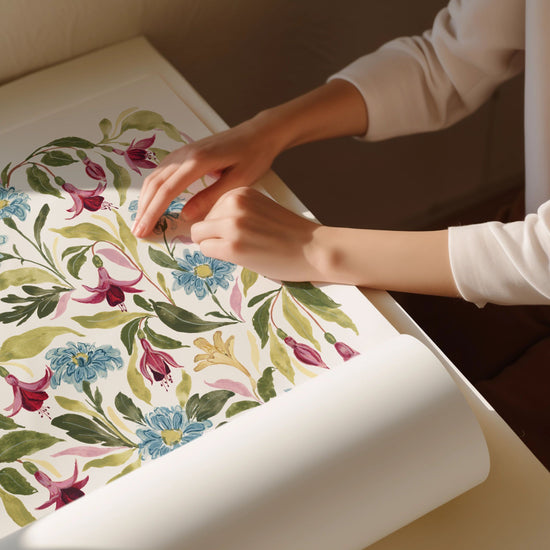 Trailing Fuchsia Art Print