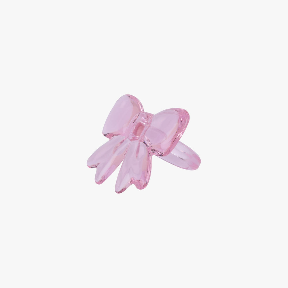 Bow Napkin Ring Pink Set of Four