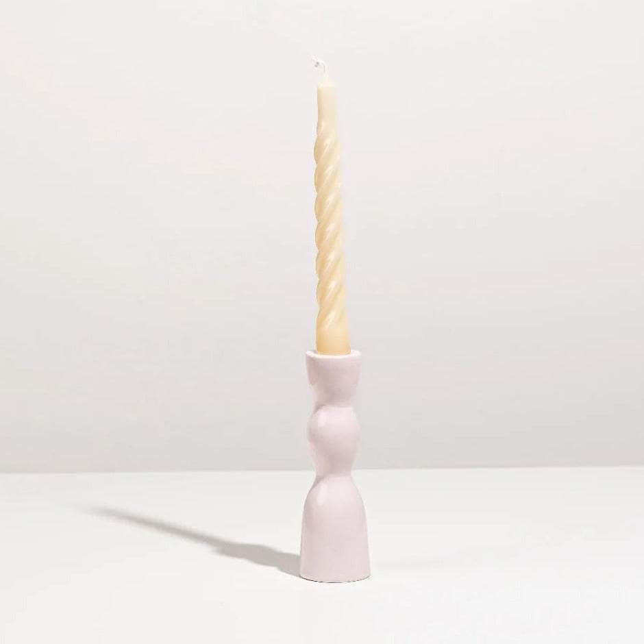 Blush Low Wave Candleholder