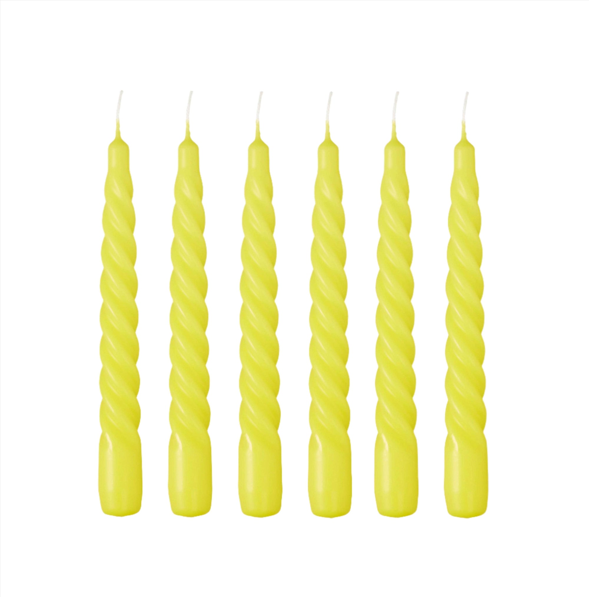 Twist Candle - Bumblebee Yellow