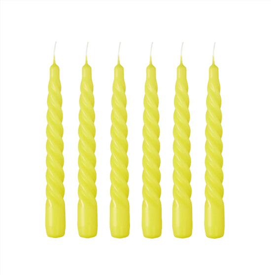 Twist Candle - Bumblebee Yellow