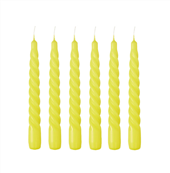 Twist Candle - Bumblebee Yellow