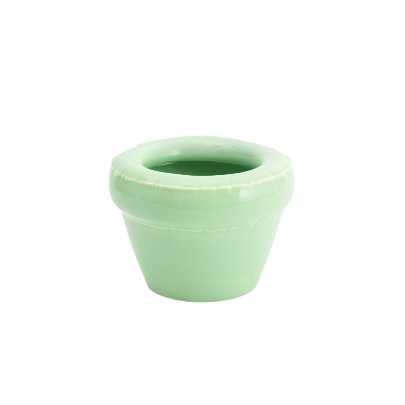 Small Planter 'LOUIS' Mint Gloss