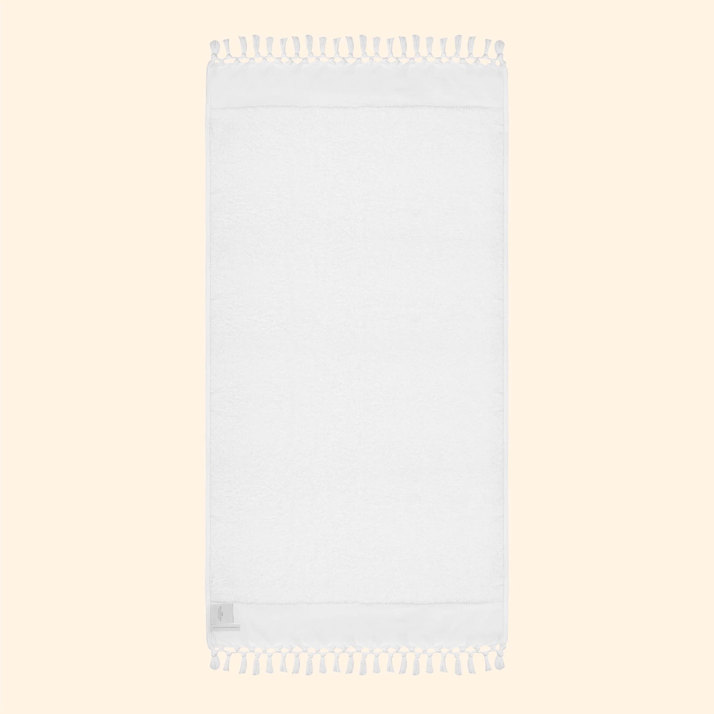 Plush & Bare Pure Cotton Bath Towel In White