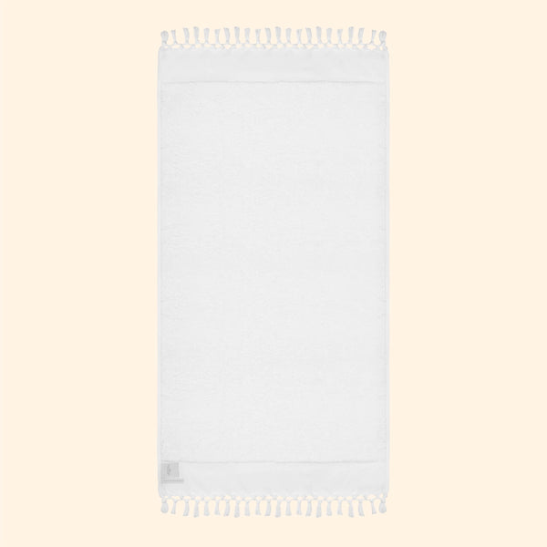 Plush & Bare Pure Cotton Bath Towel In White