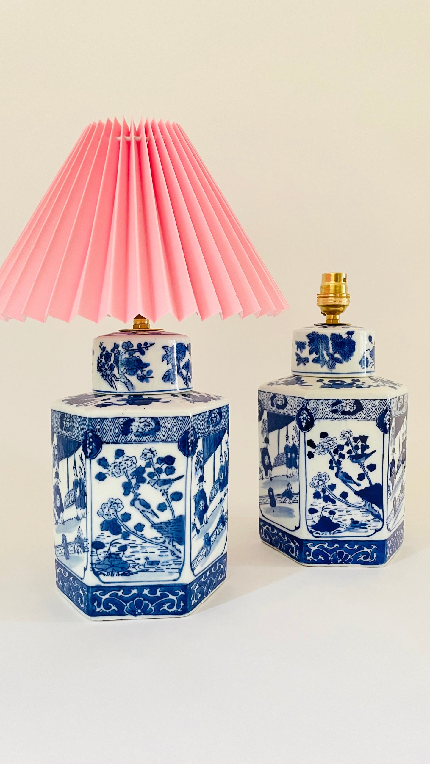 Antique Hexagon Jar Lamp