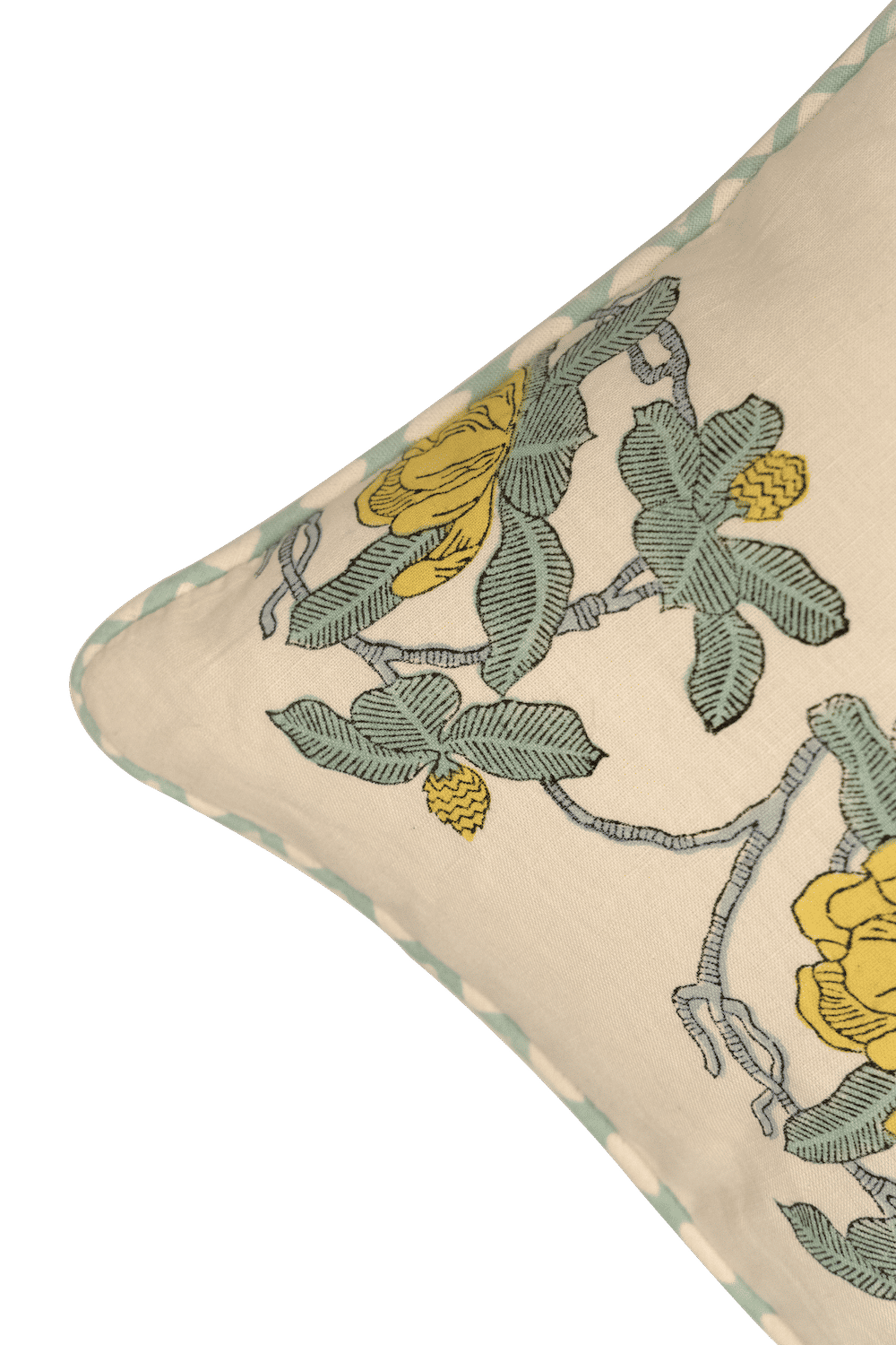 Block Printed Interior Pillow Cover – 14x20 in