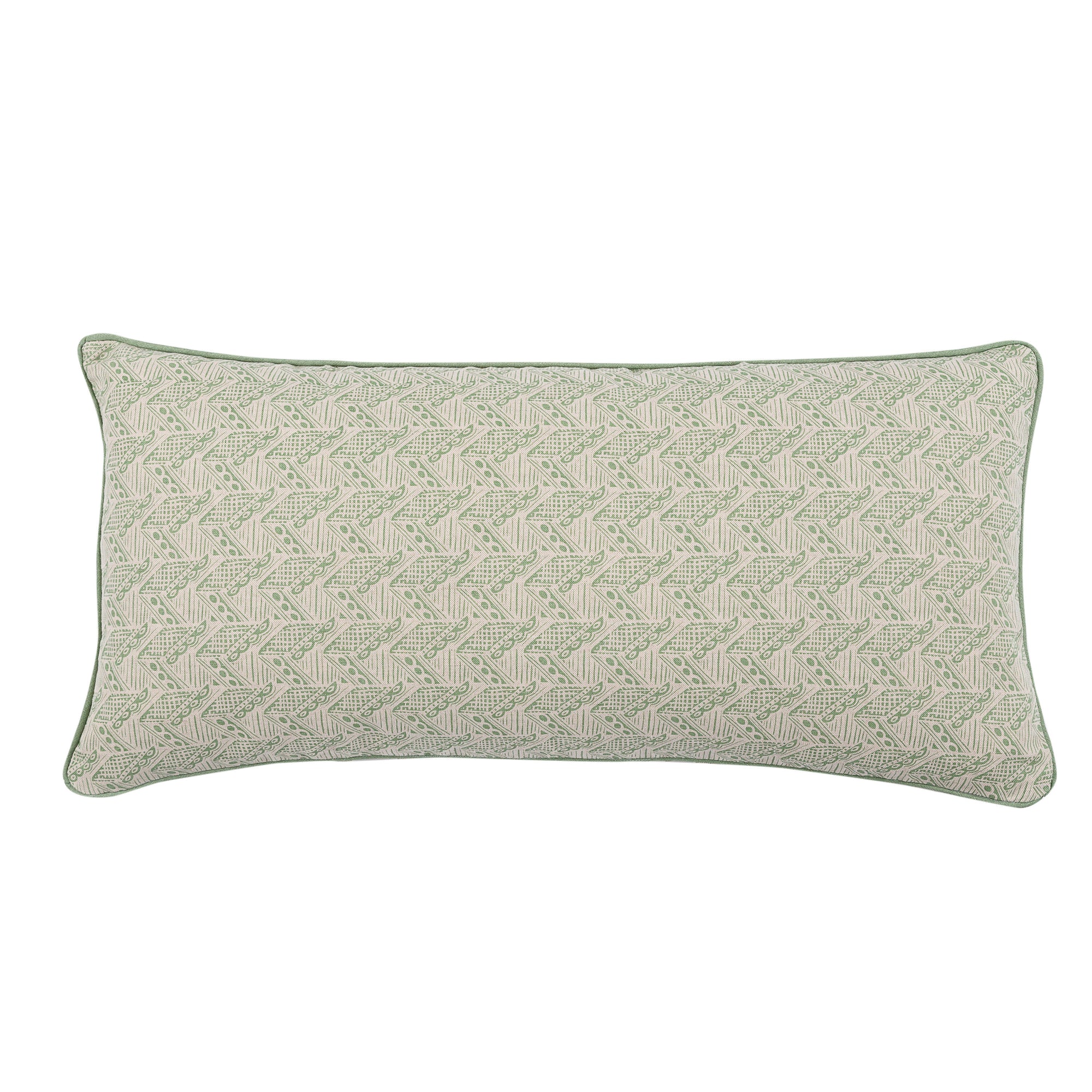 Thatch Large Bolster Cushion in Forest Green