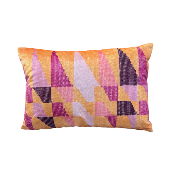 Uju Cushion - In Gold And In Blue