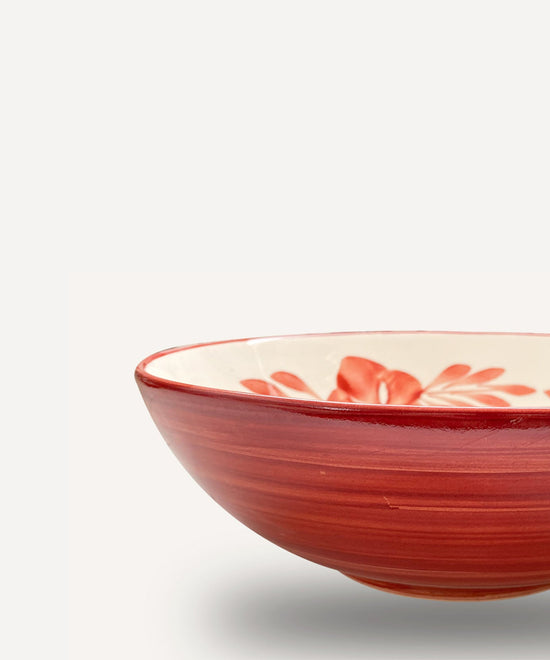 Flor Salad Bowl, Rust Red