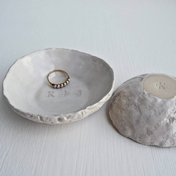 Personalised Pottery Initials / Name Ring Dish